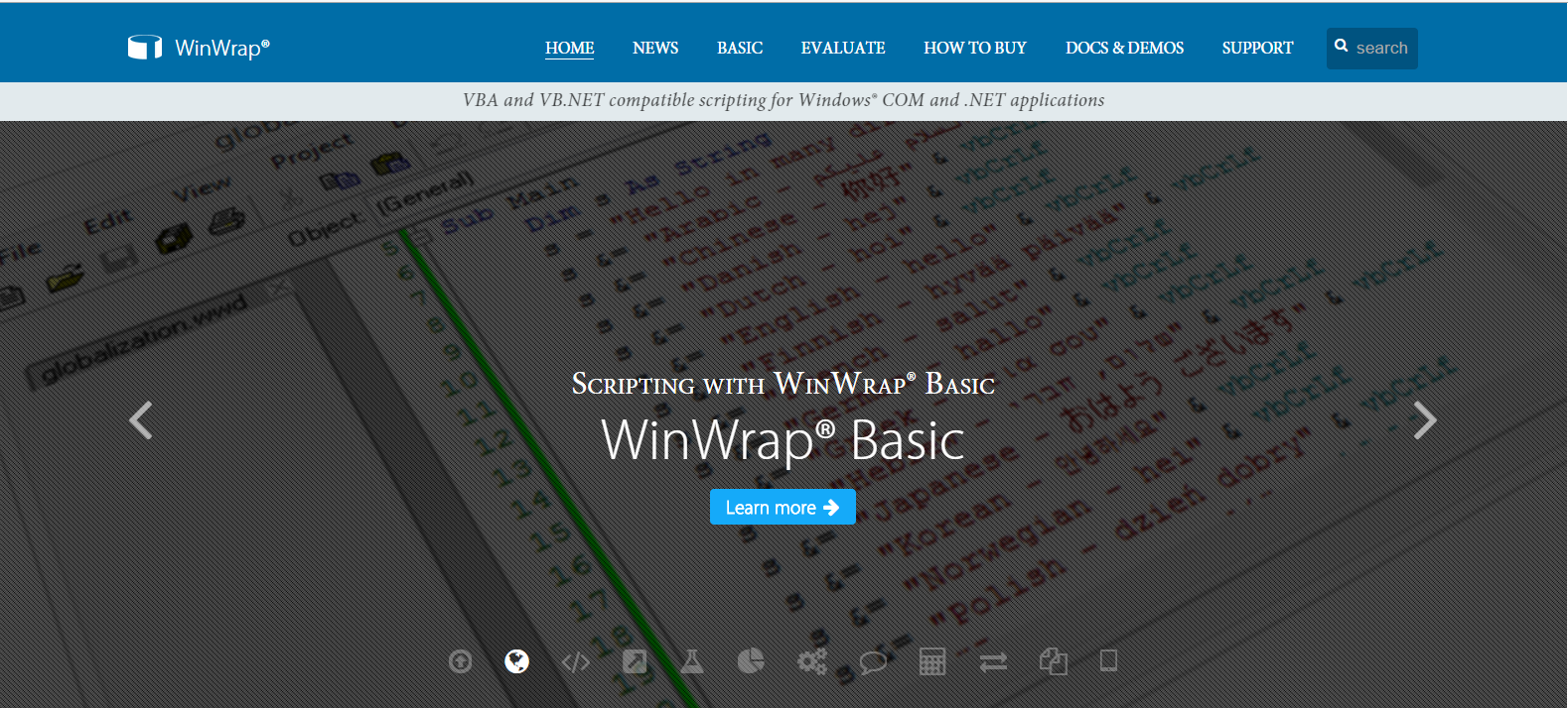 New WinWrap® Basic Website